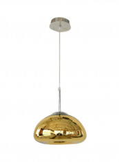 Indoor Glass Pendant Light Gold/Silver 30x17centimeter
