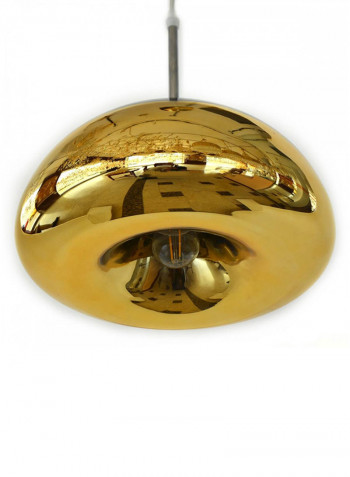 Indoor Glass Pendant Light Gold/Silver 30x17centimeter