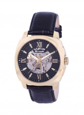 Men's Leather Analog Watch T7316-GLBB