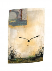 Good Morning Canvas Wall Painting Yellow/Black/Red 48x32inch