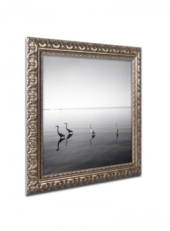 Herons Framed Wall Art Multicolour 11 x 11inch