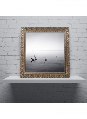 Herons Framed Wall Art Multicolour 11 x 11inch