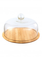 Cake Platter With Dome Cover Beige/Clear Plate 32, Lid (29x19.3)cm reviews Cake Platter With Dome Cover Beige/Clear Plate 32, Lid (29x19.3)cm