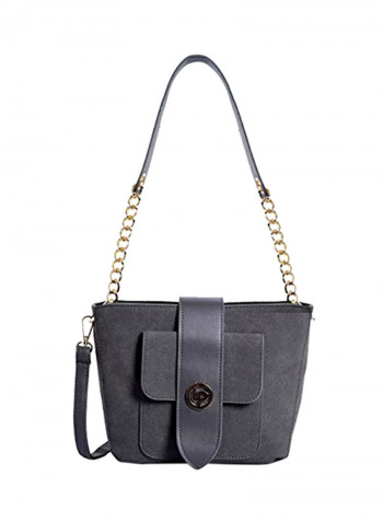 Polyester Blend Handbag LWHB02146GREY Grey