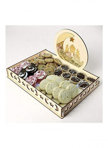 Ramadan Decorations Dessert Food Tray Multicolour