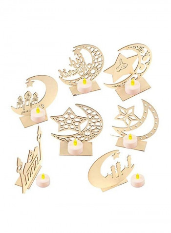 Ramadan Decorations Dessert Food Tray Multicolour