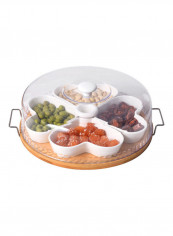 4-Compartment Fruit Plate With Lid Multicolour reviews 4-Compartment Fruit Plate With Lid Multicolour