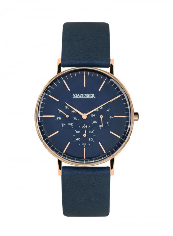 Men's Leather Chronograph Watch