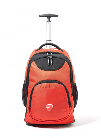 Boys Logo Trolley Backpack 19.2 Inch أحمر