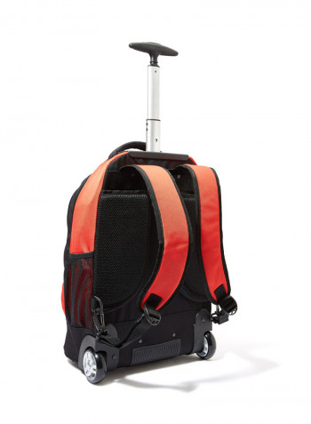 Boys Logo Trolley Backpack 19.2 Inch أحمر