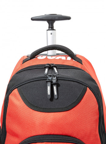 Boys Logo Trolley Backpack 19.2 Inch أحمر