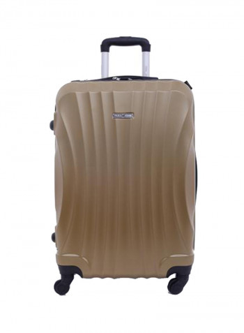 Hardside ABS 3-Piece Luggage Travel Trolley Set Golden