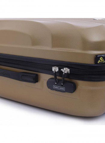 Hardside ABS 3-Piece Luggage Travel Trolley Set Golden