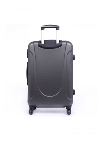 Hardside 3 Piece Luggage Trolley Set Dark Grey