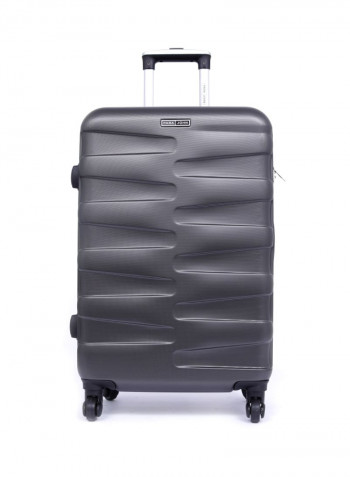 Hardside 3 Piece Luggage Trolley Set Dark Grey