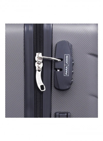 Hardside 3 Piece Luggage Trolley Set Dark Grey