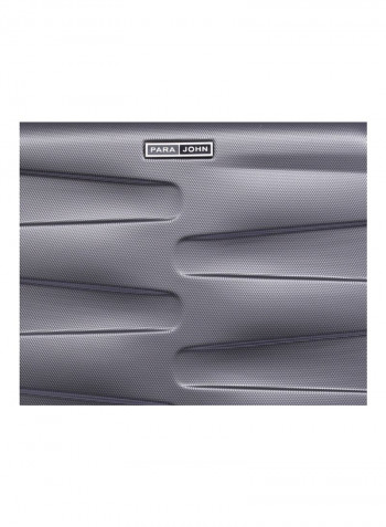 Hardside 3 Piece Luggage Trolley Set Dark Grey