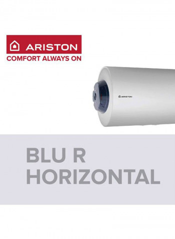 Horizontal Ariston Electric Water Heater 80L BLU-R  BLU-R 80 H White/Grey