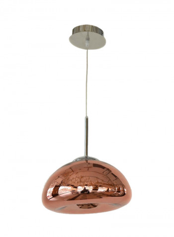 Indoor Glass Pendant Light Rose Gold/Silver 30x17centimeter