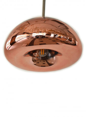 Indoor Glass Pendant Light Rose Gold/Silver 30x17centimeter