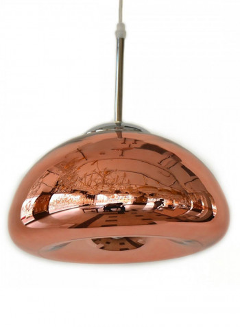 Indoor Glass Pendant Light Rose Gold/Silver 30x17centimeter