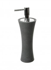 Aucuba Soap Dispenser Black/Silver 1.5x2.81inch
