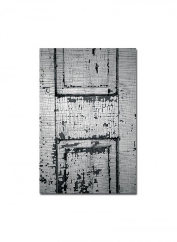 Chippy Paint Canvas Wall Art Multicolour 16 x 24inch