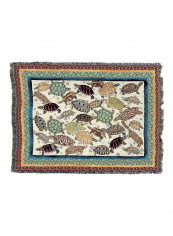 Turtles Woven Comforting Throw Blanket Turtles 72x54inch