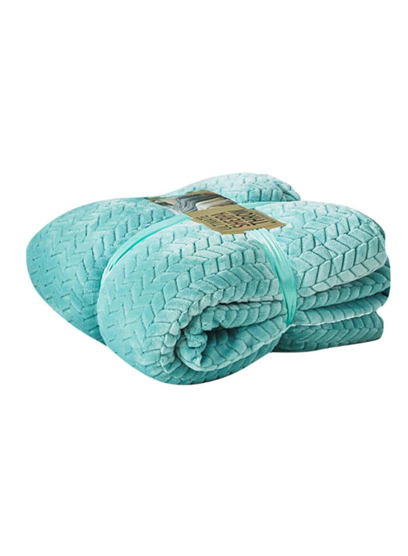 Double-Layer Thick Warm Sleeping Blanket Cotton Blue 200x230centimeter