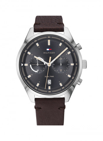 Men's Leather Analog Wrist Watch 1791729