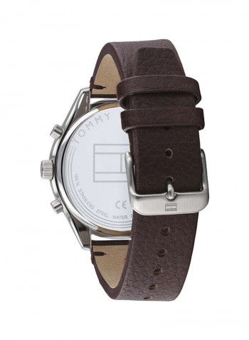 Men's Leather Analog Wrist Watch 1791729