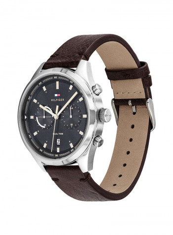 Men's Leather Analog Wrist Watch 1791729