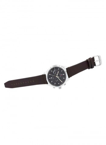 Men's Leather Analog Wrist Watch 1791729