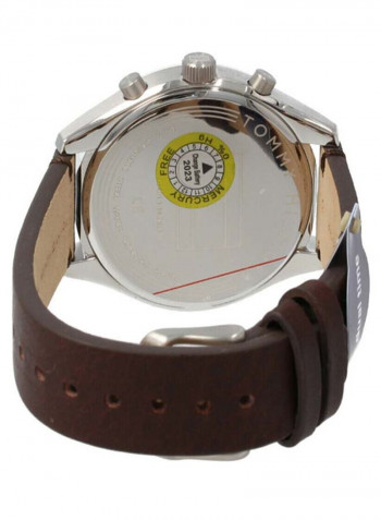 Men's Leather Analog Wrist Watch 1791729
