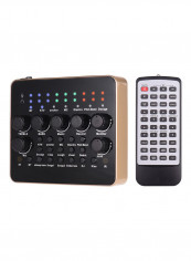 Portable Live Sound Card With Remote Control
