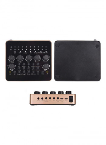 Portable Live Sound Card With Remote Control