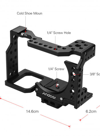Top Handle Camera Cage 15.7 x 9.8cm Black