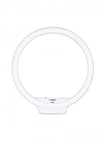 Wireless Temperature Remote LED Ring Video Light YN-308 20.7x20.7x1.8inch White