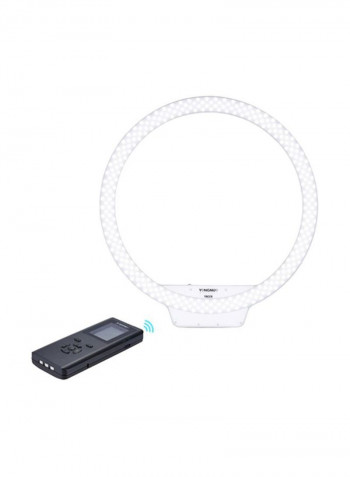 Wireless Temperature Remote LED Ring Video Light YN-308 20.7x20.7x1.8inch White