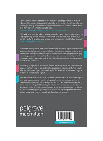 Investor Relations : Principles And International Best Practices In Financial Communications Hardcover 2