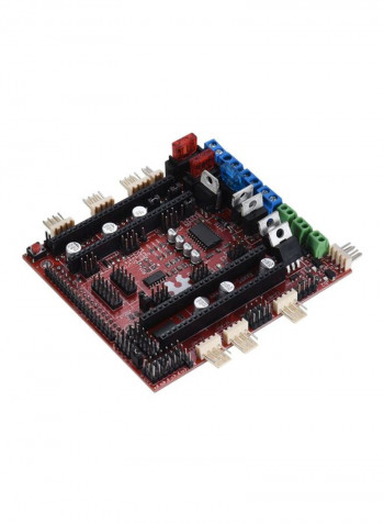Motherboard Shield Ramps Control Board Compatible 3D Printer Part Red/Black