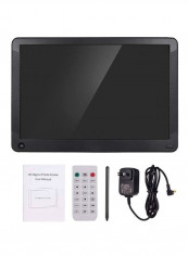 Electronic Led Digital Photo Frame Album Kit 10inch Black