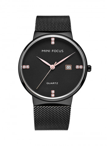 Men's Stainless Steel Date Display Quartz Analog Watch NNSB03708205