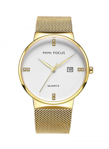 Men's Stainless Steel Date Display Quartz Analog Watch NNSB03708207
