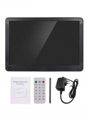 Electronic Led Digital Photo Frame Album Kit 10inch Black