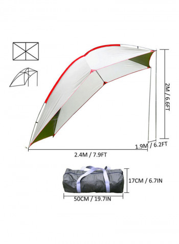 Waterproof Car Awning Canopy 50x17x17cm