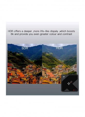 H10 Android Smart TV Box With Remote Control H10 Black