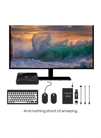 H10 Android Smart TV Box With Remote Control STB1141 Black