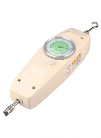 Handheld Force Gauge Dynamometer Measuring Tester Off White/Green