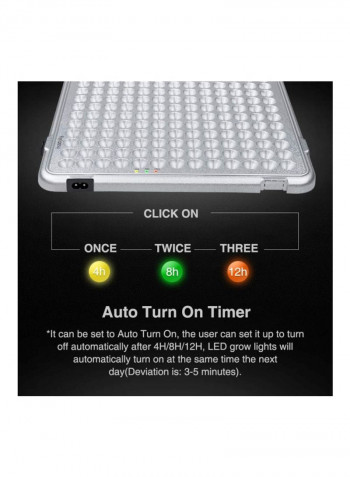 LED Grow Light For Indoor Plants Blue/Red/Silver 43.5centimeter